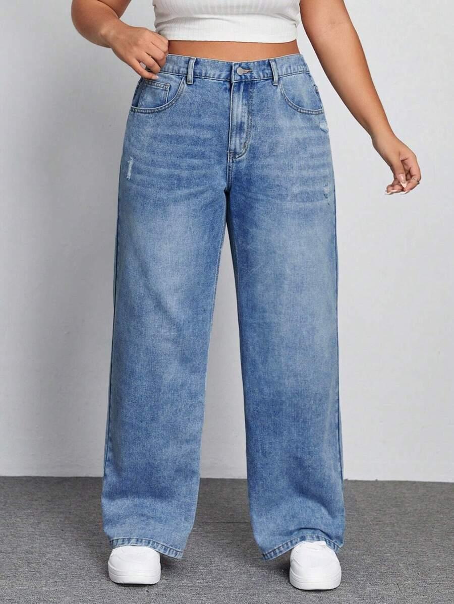 NIEBIESKIE SPODNIE JEANS