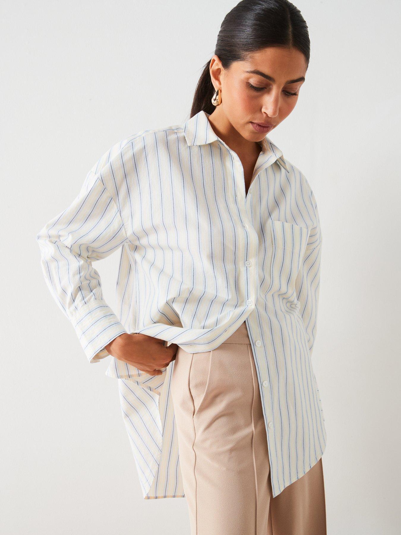 V BY VERY SPODNIE TWILLOWE WIDE LEG