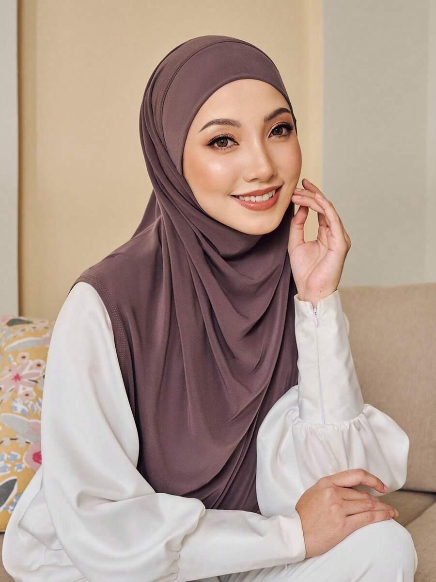 HIJAB 2 SZTUKI BIAŁY I CZARNY