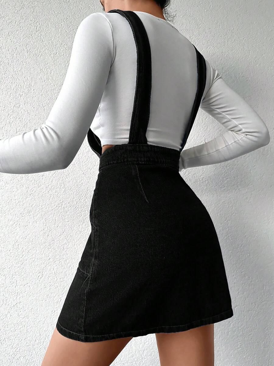 CZARNA SUKIENKA JEANS