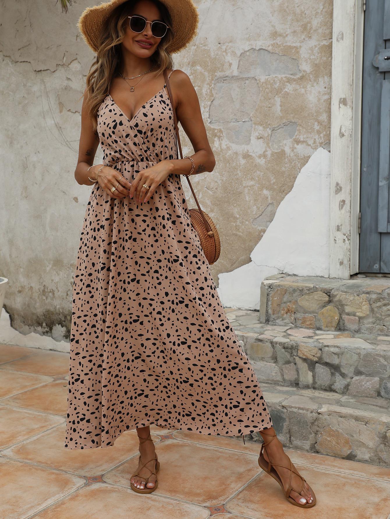 MAXI SUKIENKA ANIMAL PRINT