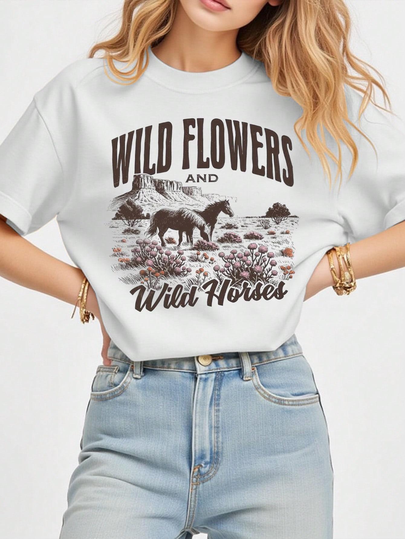 T-SHIRT DAMSKI OKRĄGŁY DEKOLT
