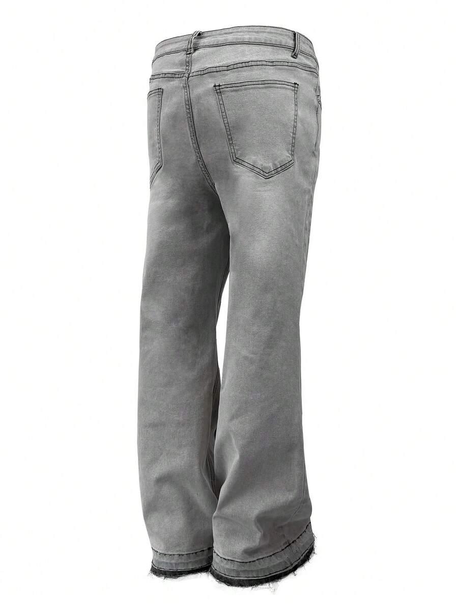 szare spodnie jeans