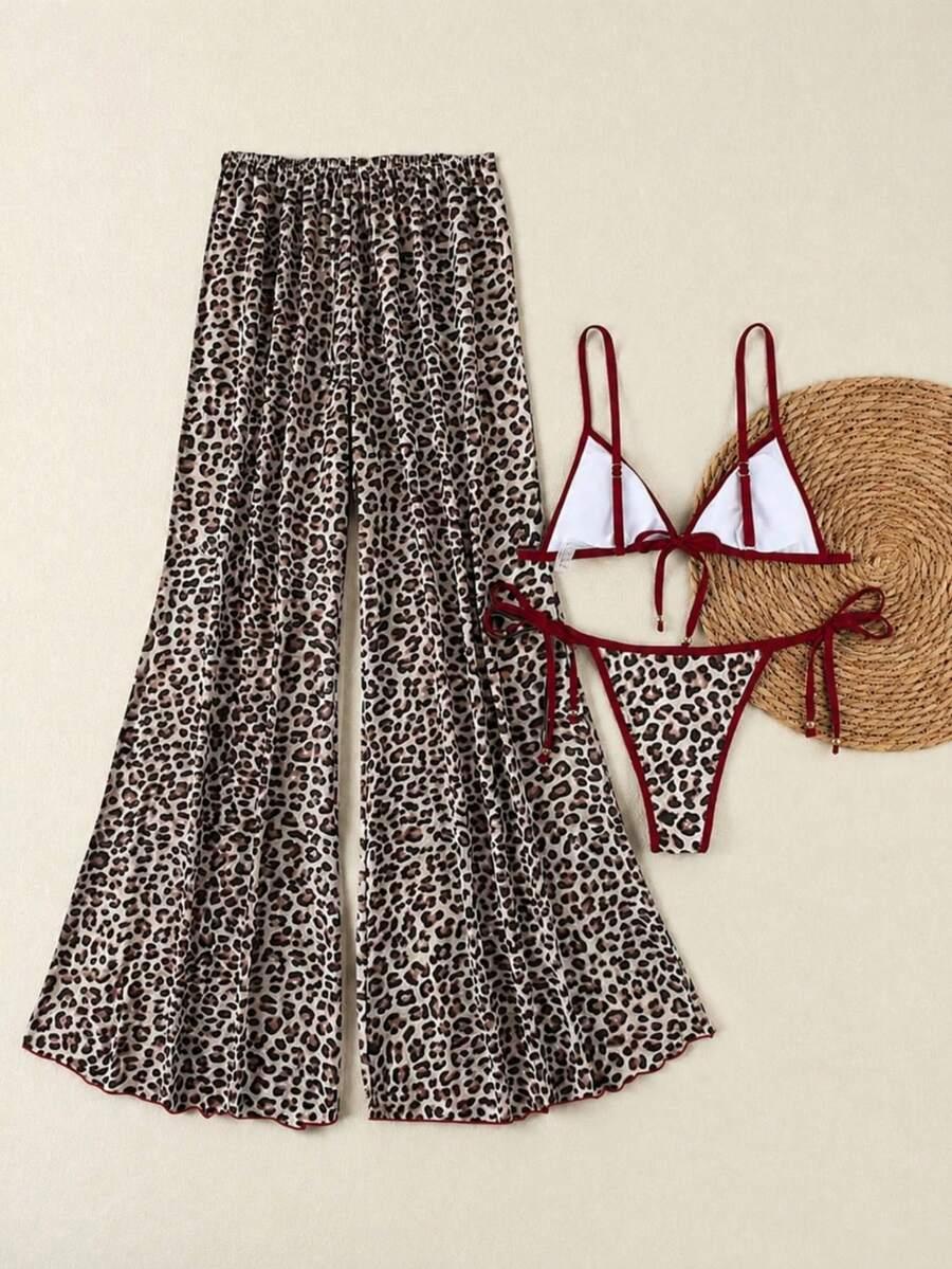 TRZYCZĘŚCIOWY STRÓJ KĄPIELOWY ANIMAL PRINT