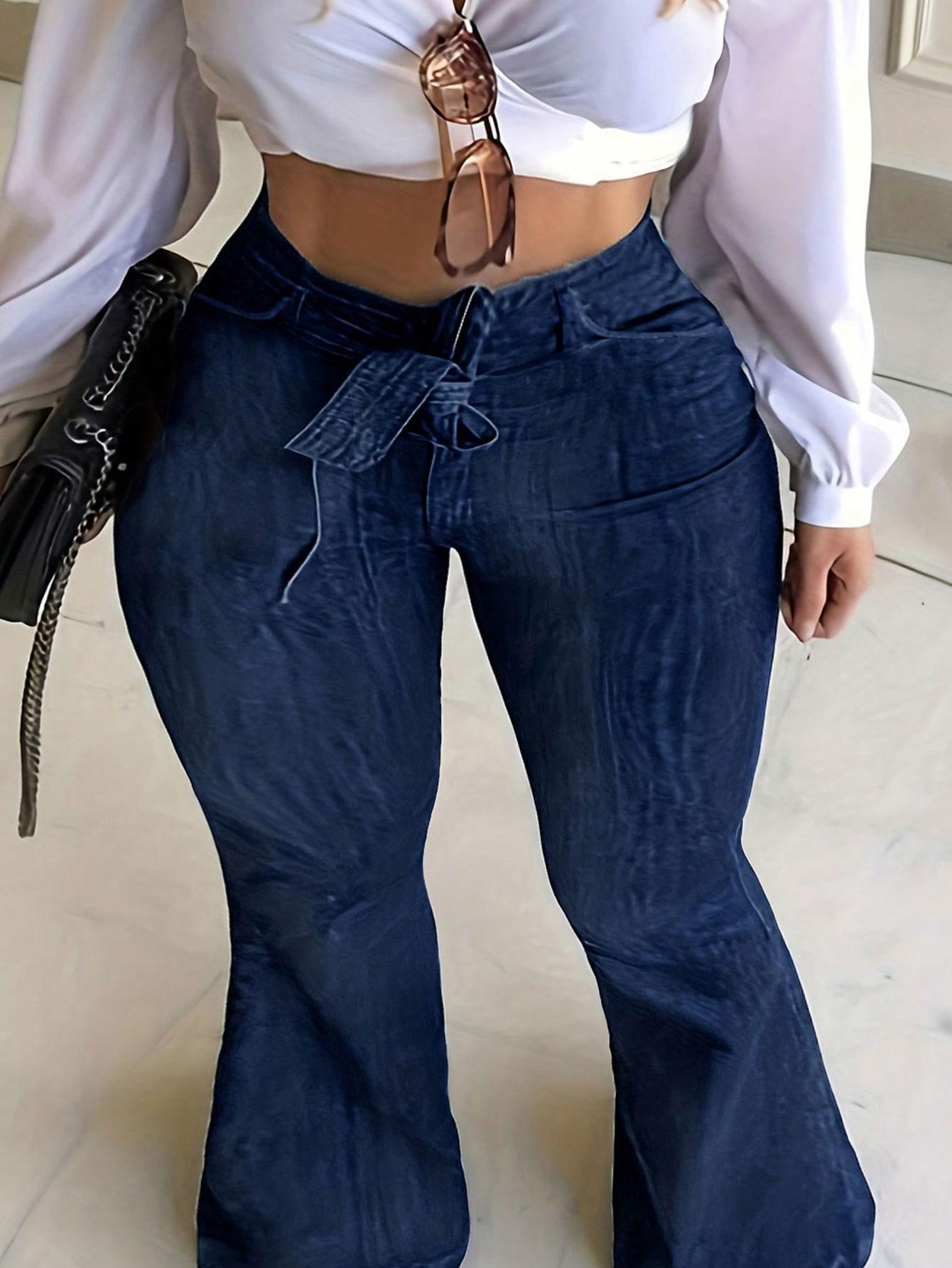 SPODNIE JEANSOWE WYSOKI STAN 