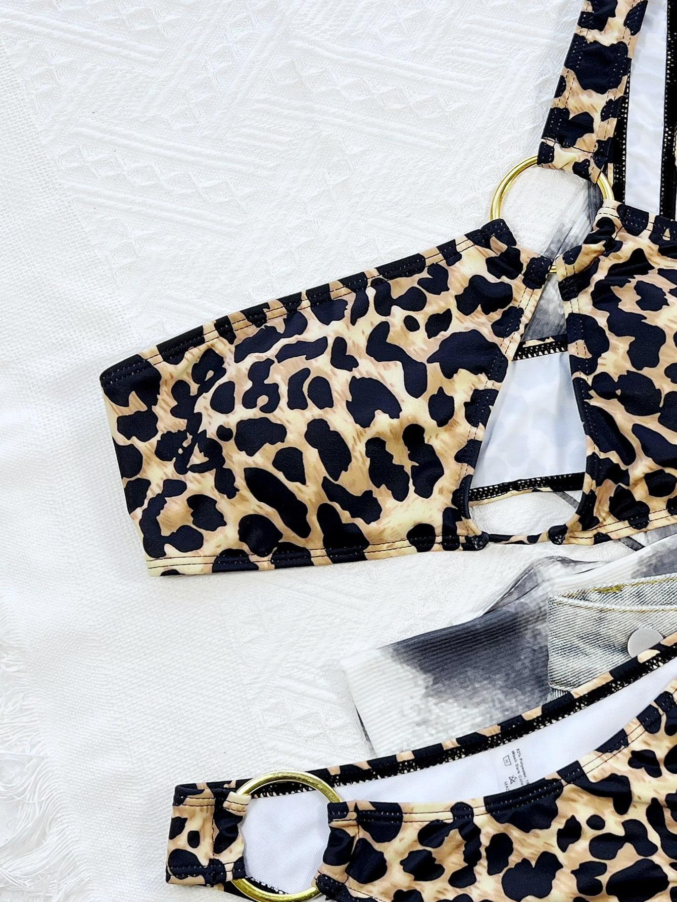 DWUCZĘŚCIOWY STRÓJ KĄPIELOWY LEOPARD PRINT
