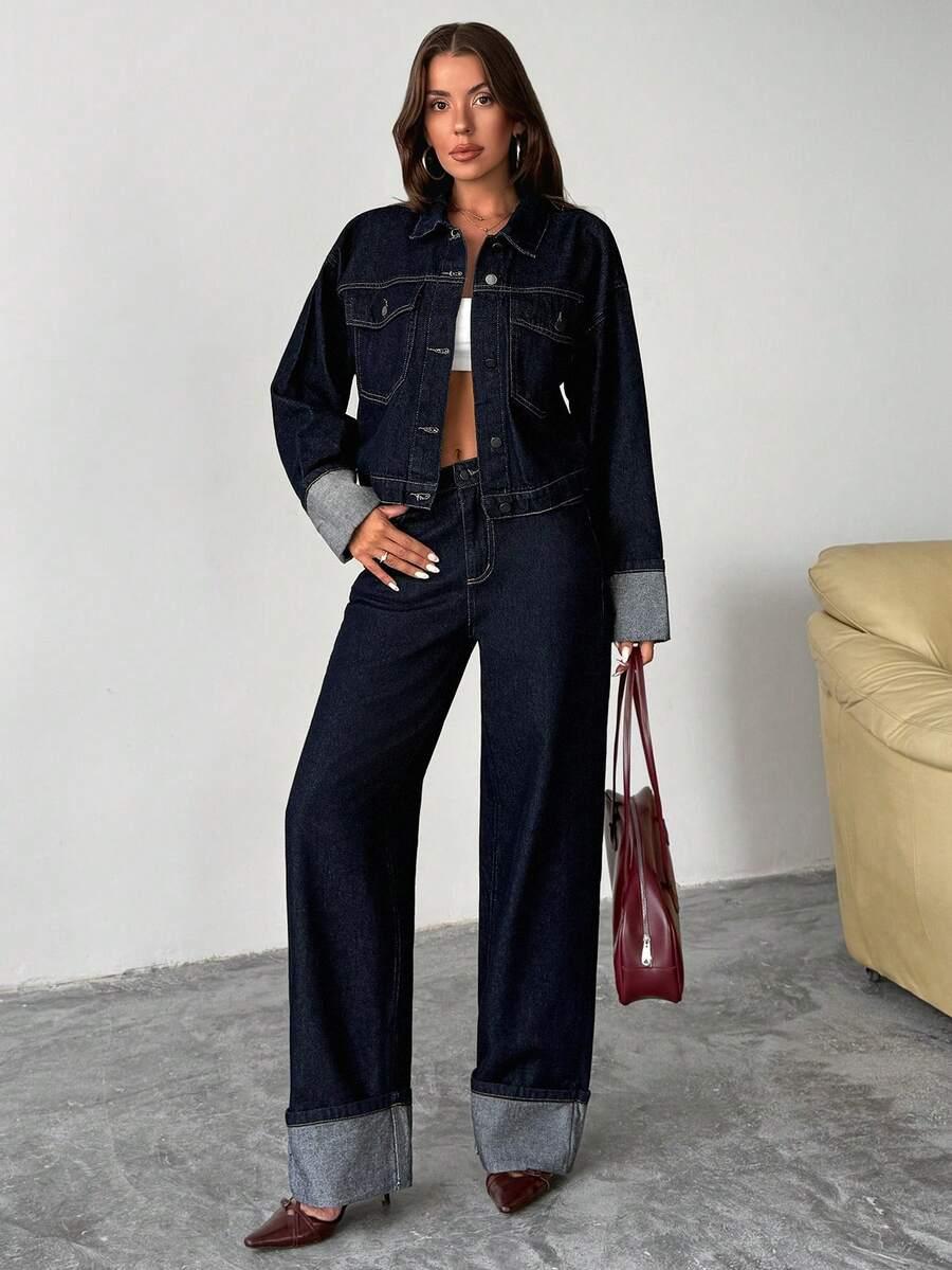 proste spodnie jeans
