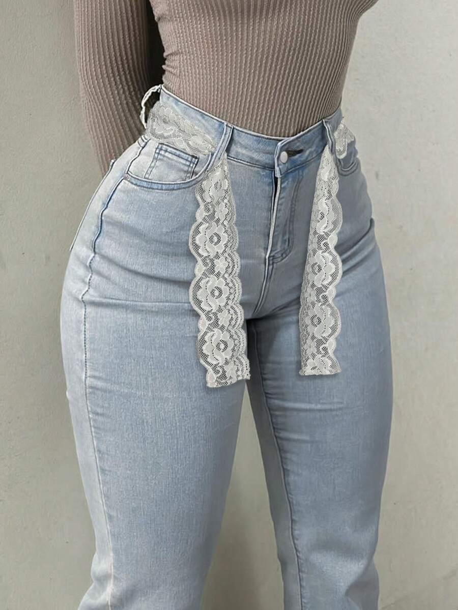 NIEBIESKIE SPODNIE JEANS