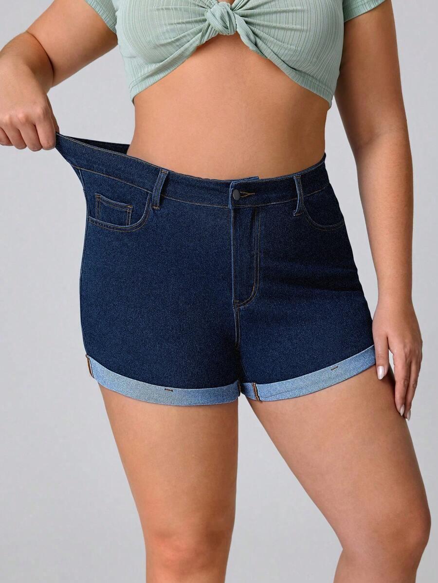krótkie spodenki jeans