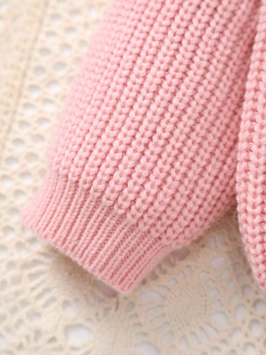 różowy sweter haft