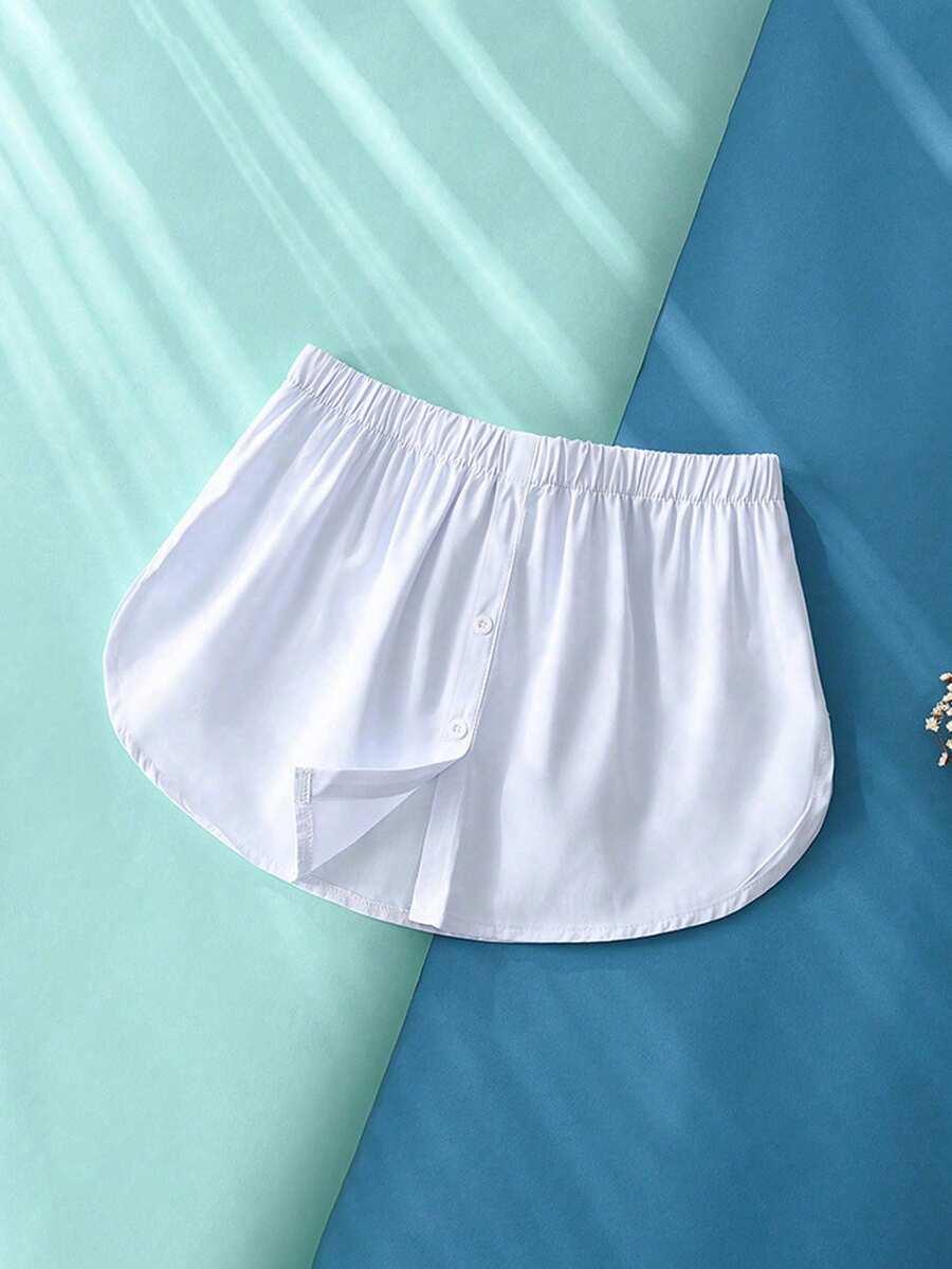 biała SPÓDNICA GUZIKI 2-PACK 