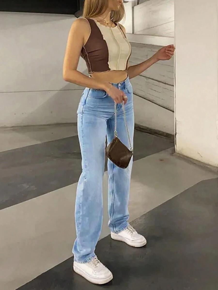 NIEBIESKIE SPODNIE JEANS 
