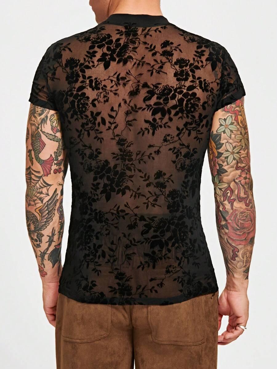 czarny t-shirt print