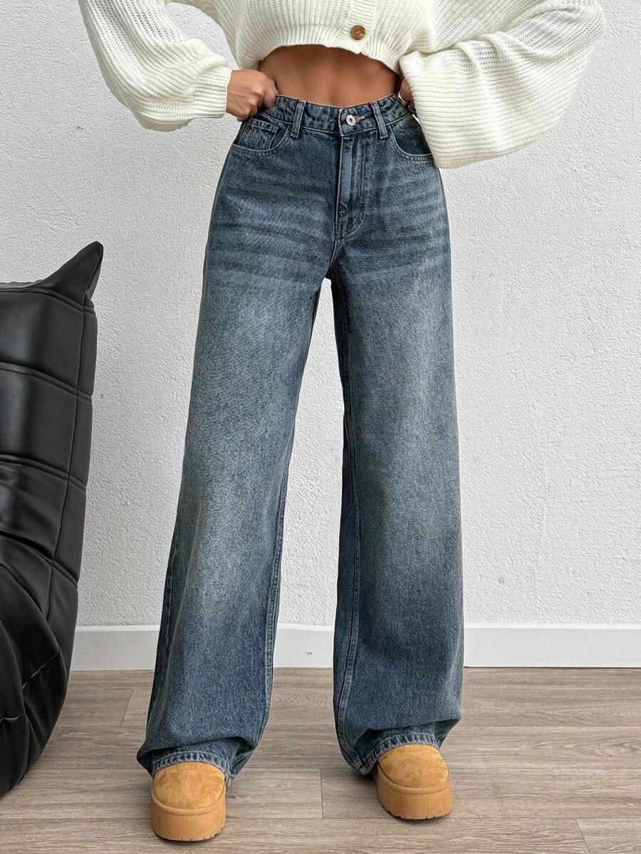 SPODNIE JEANS WYSOKI STAN