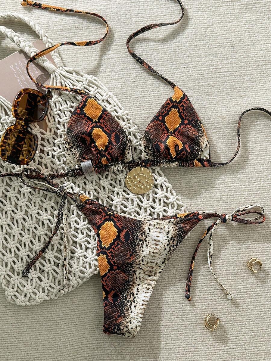 DWUCZĘŚCIOWY STRÓJ KĄPIELOWY ANIMAL PRINT