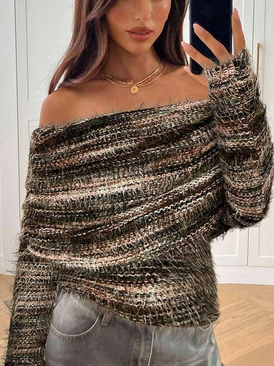sweter odkryte ramiona