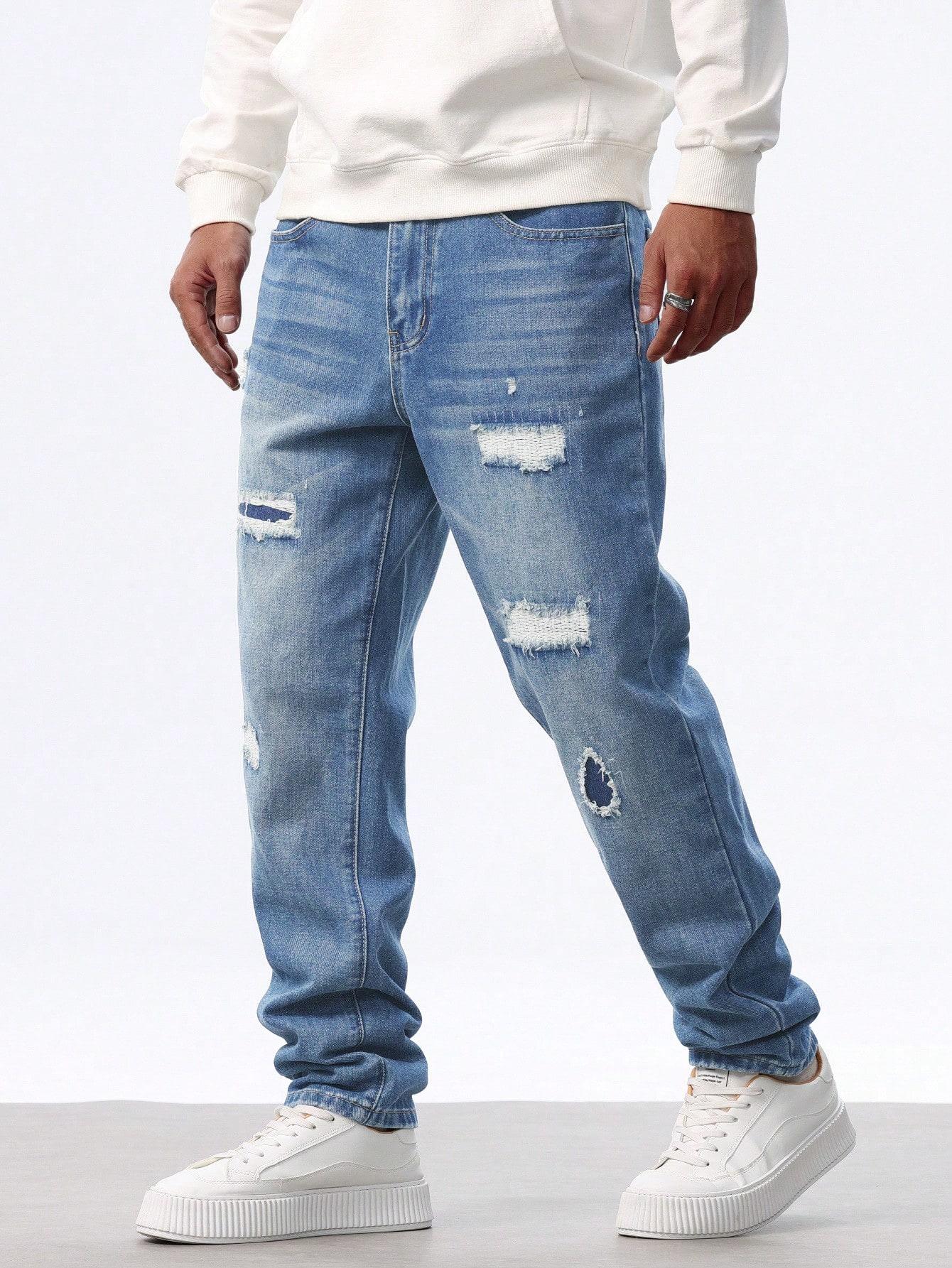 NIEBIESKIE SPODNIE JEANS