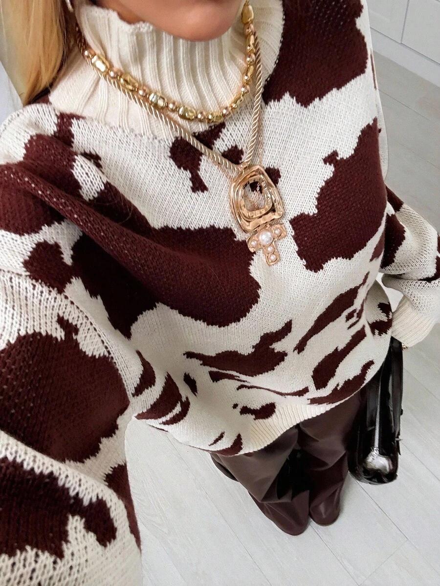sweter cow print