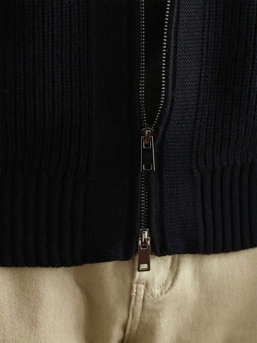 czarny dzianinowy sweter