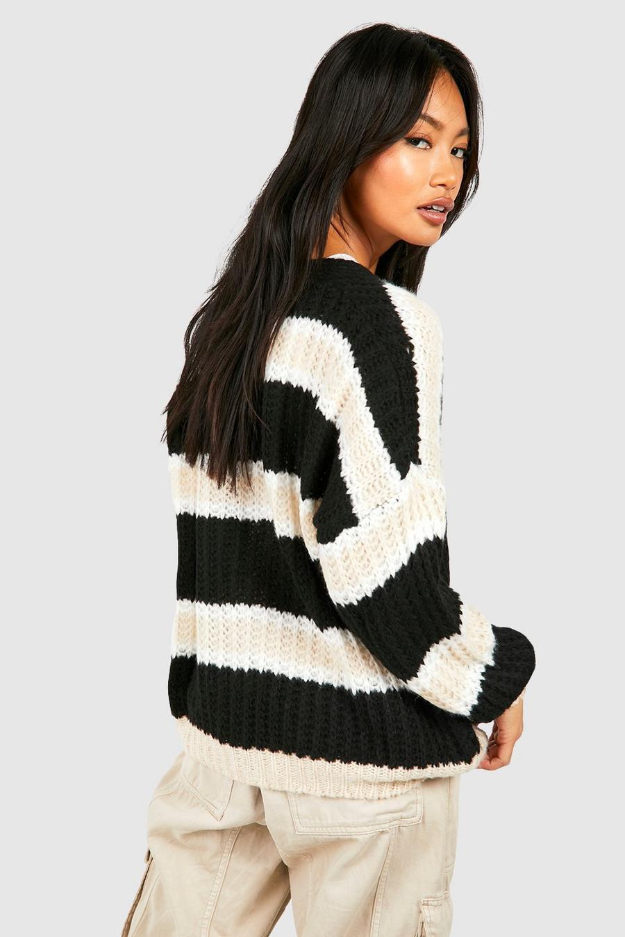 rozpinany sweter kardigan paski