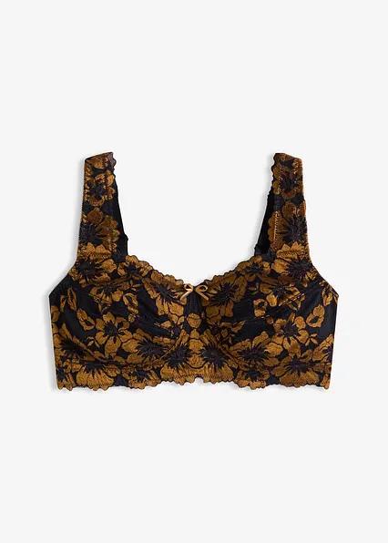 BIUSTONOSZ DAMSKI PLUS SIZE MIĘKKI Z ZAPIĘCIEM Z TYŁU