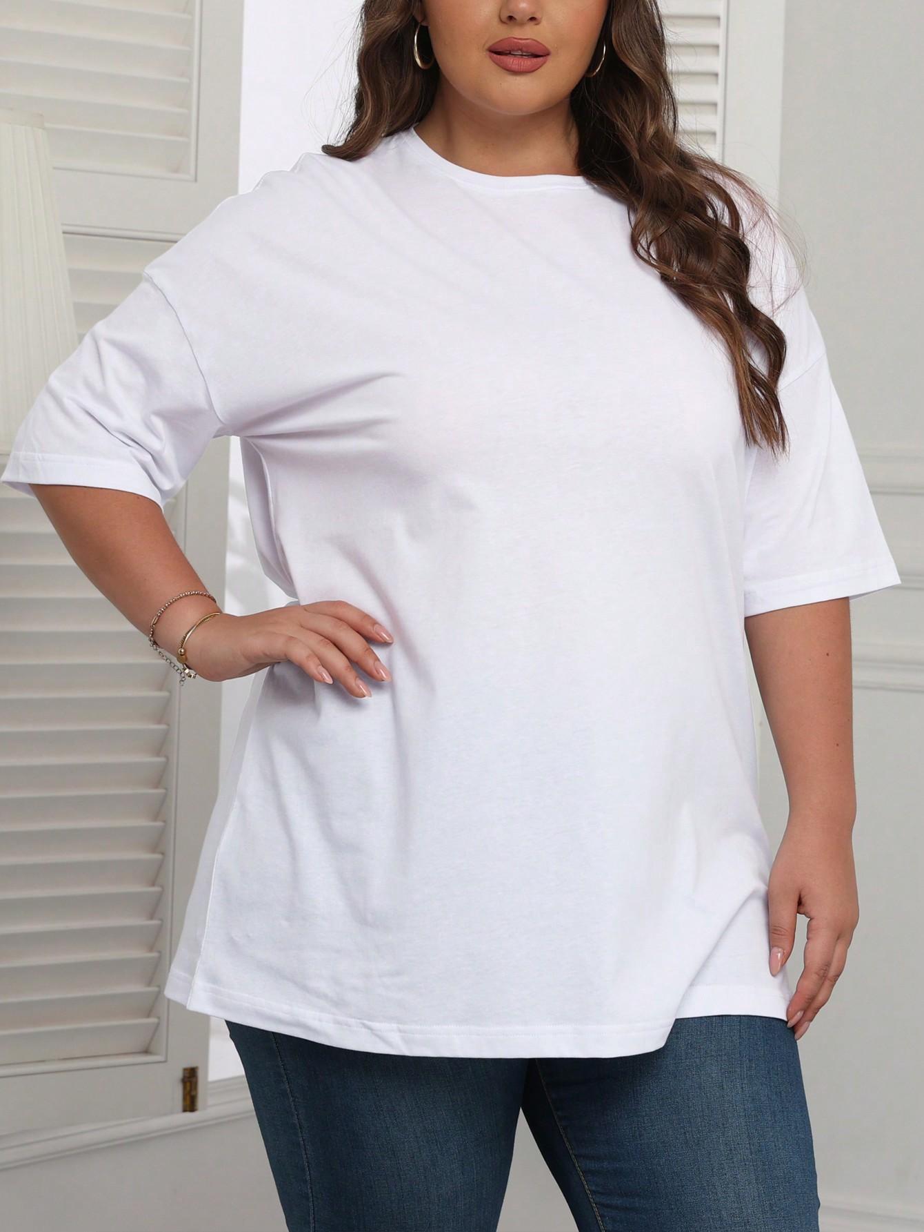 BIAŁY KLASYCZNY T-SHIRT