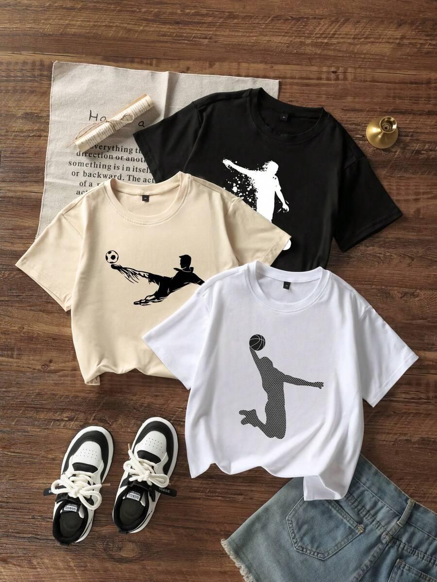 t-shirt krótki rękaw 3-pack