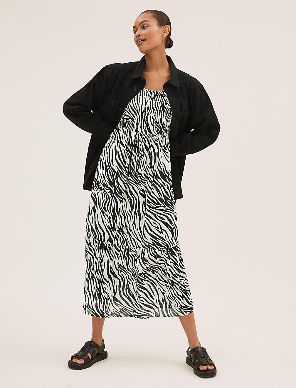 SUKIENKA ZEBRA PRINT T42-7325-Y4