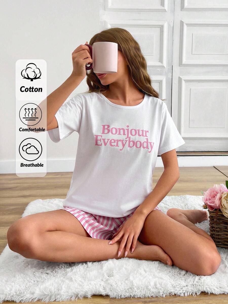 PIŻAMA T-SHIRT SPODENKI
