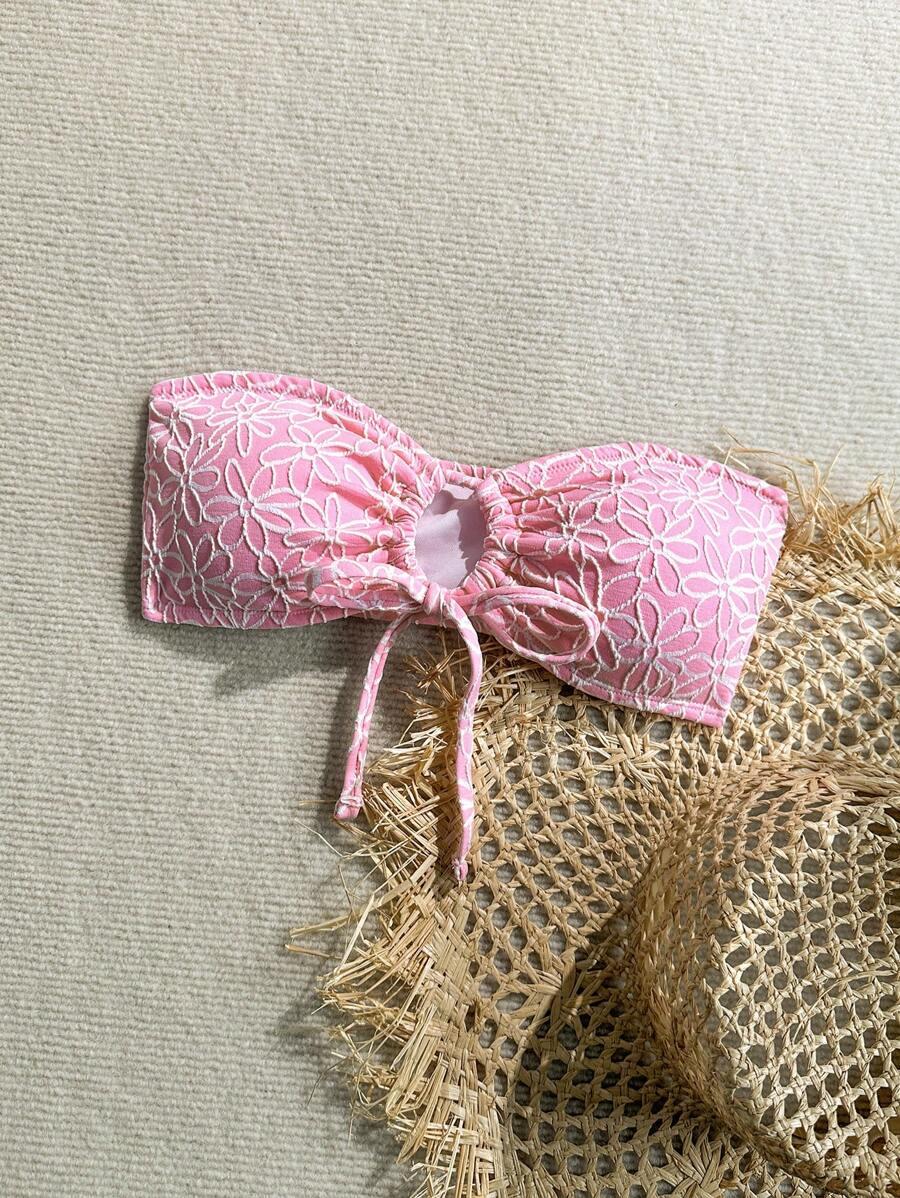 różowa góra od bikini 