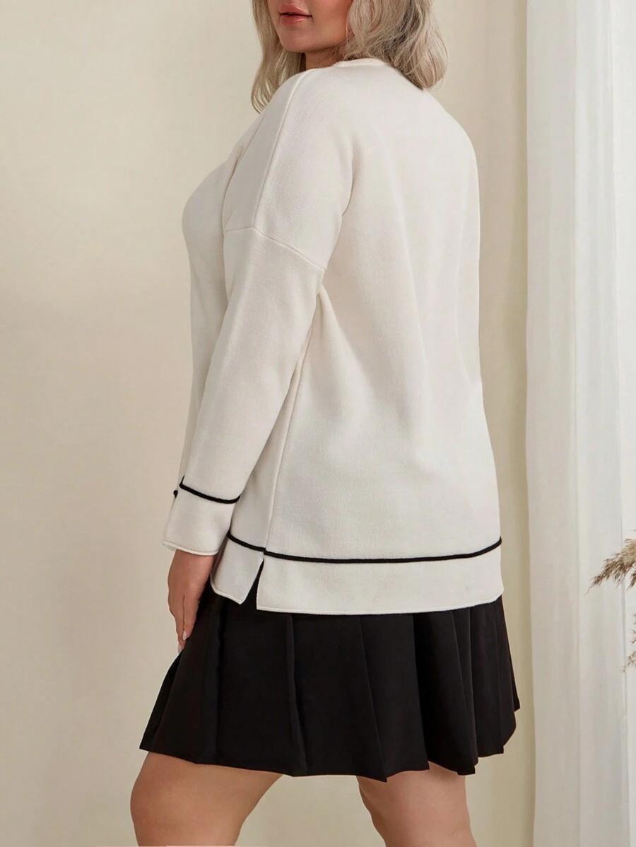 SWETER DZIANINOWY DAMSKI