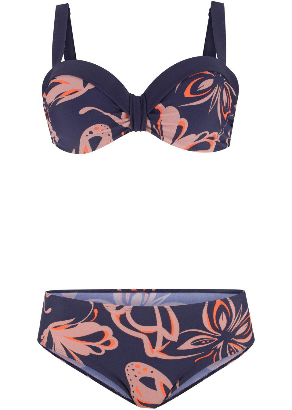 USZTYWNIANA GÓRA OD BIKINI MARSZCZENIE PRINT