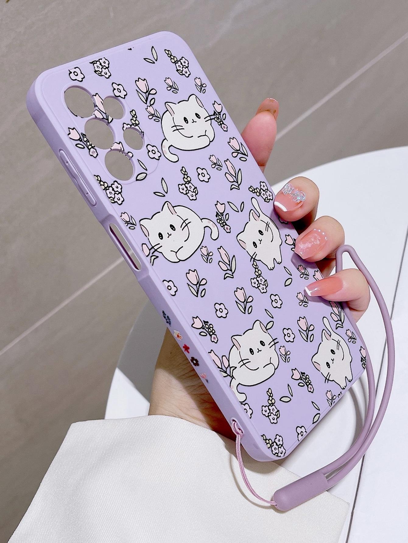 fioletowe etui nadruk Samsung Galaxy A05