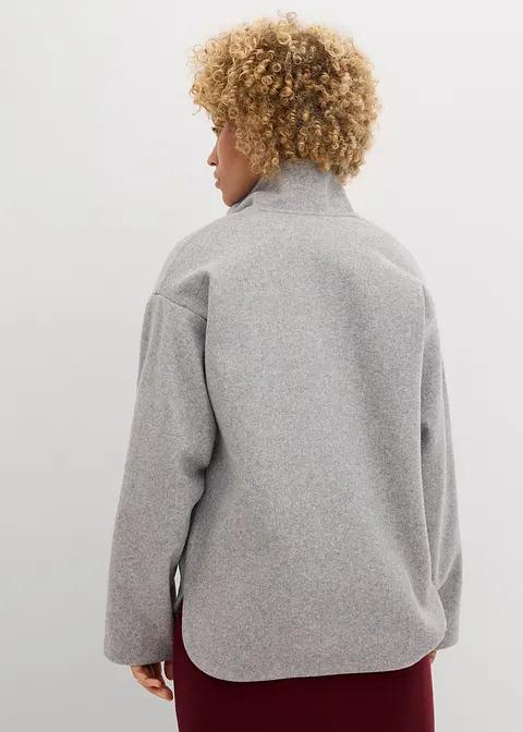 SWETER OVERSIZE z zamkiem