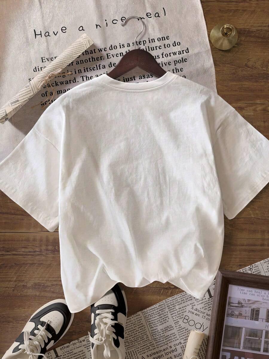 T-SHIRT DAMSKI Z NADRUKIEM
