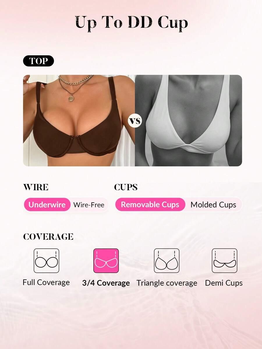 brązowa góra od bikini 