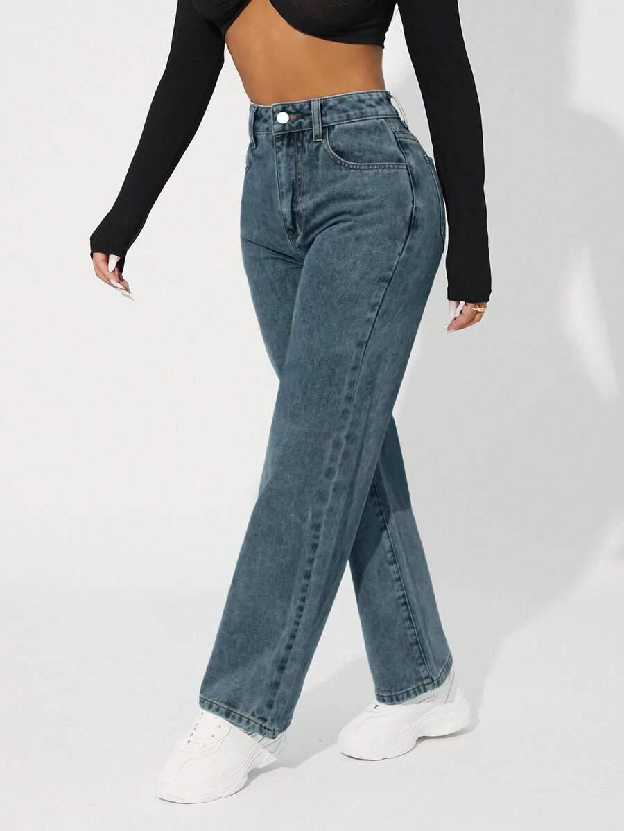 NIEBIESKIE SPODNIE JEANS 