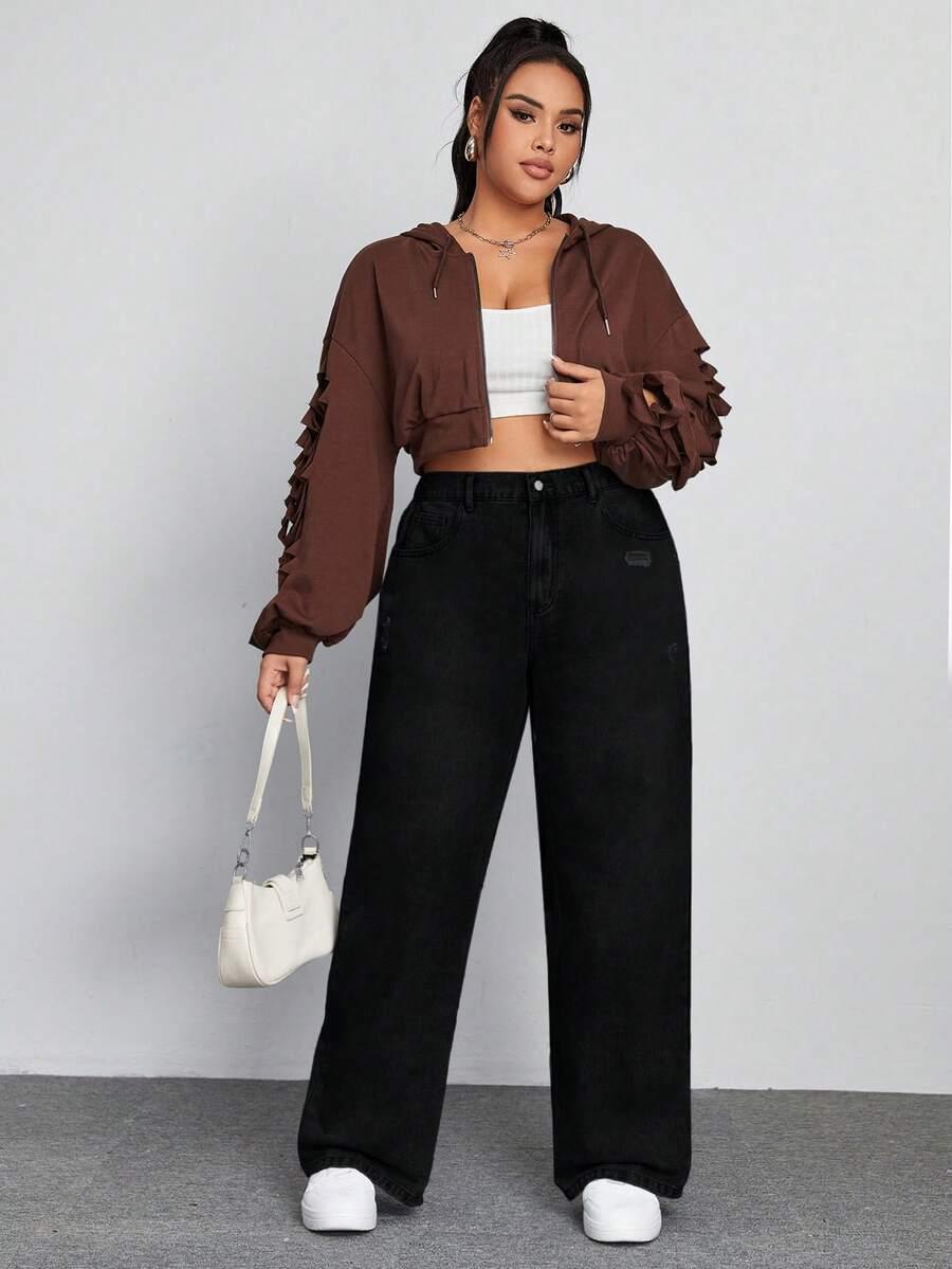 czarne spodnie jeans
