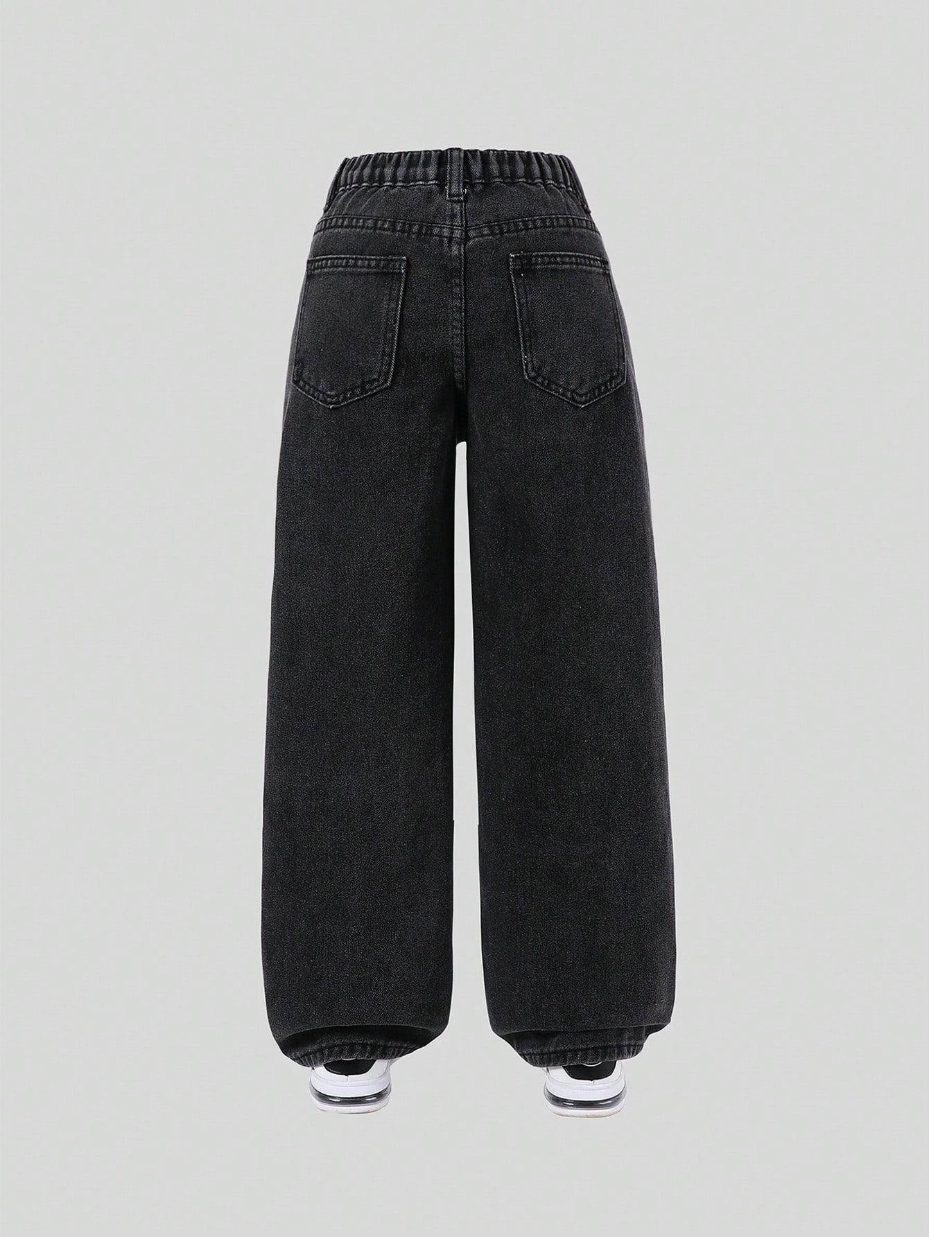 czarne spodnie jeans
