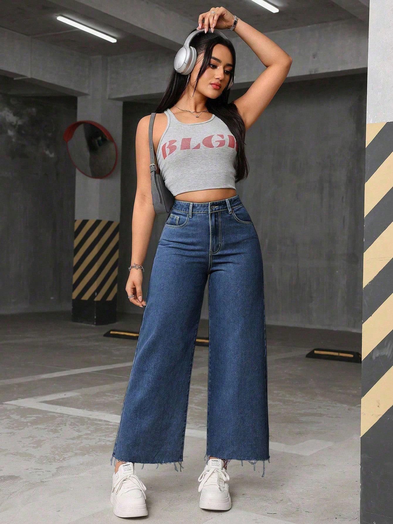 NIEBIESKIE SPODNIE JEANS 
