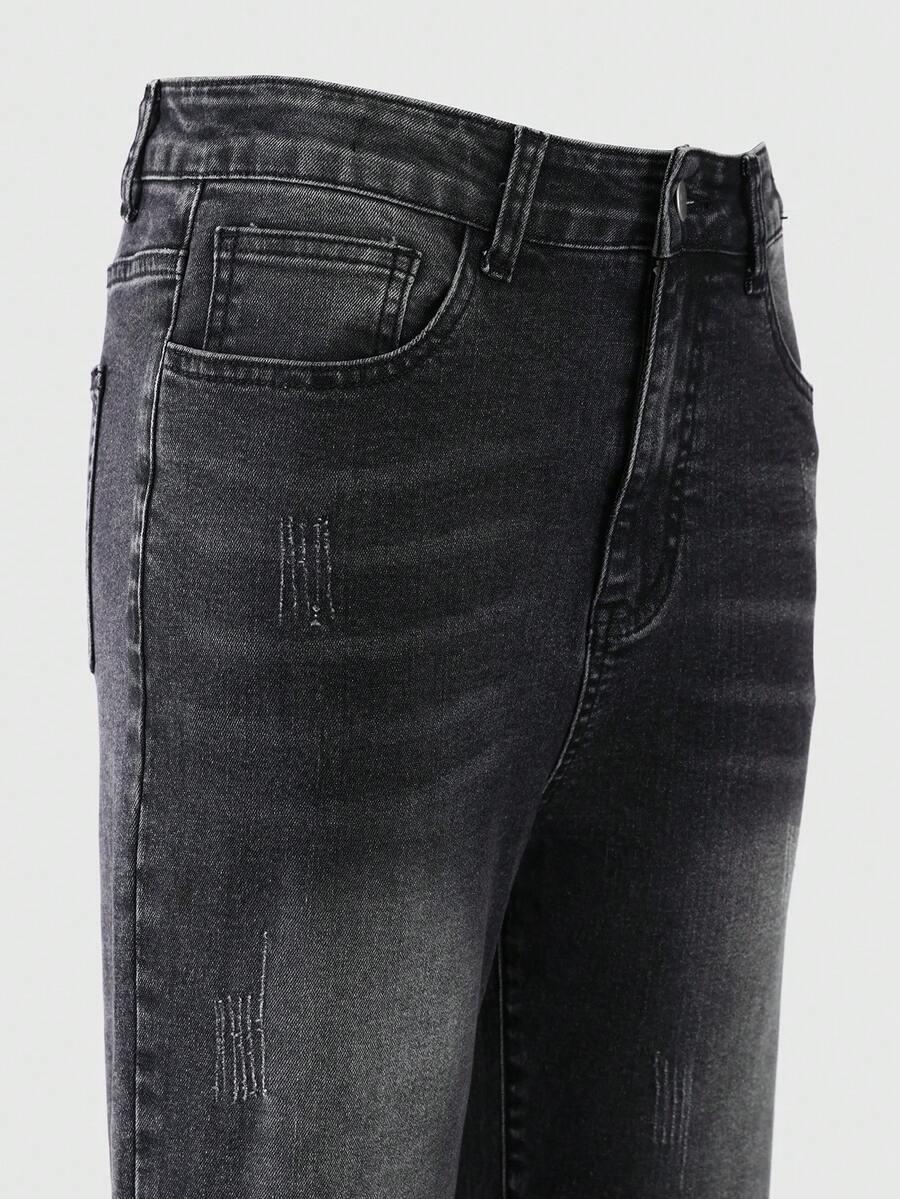 czarne spodnie jeans