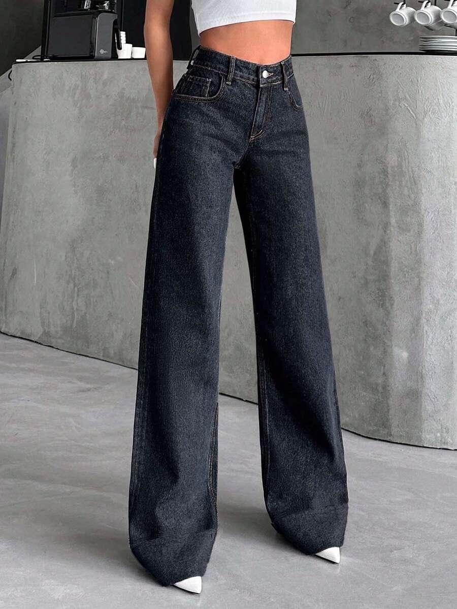 czarne spodnie jeans