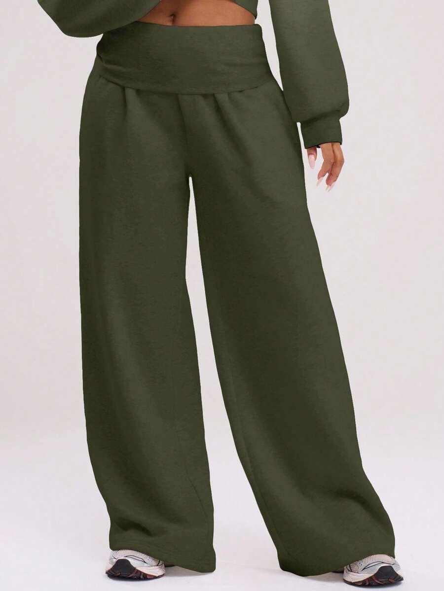 ZIELONE SPODNIE DRESOWE 