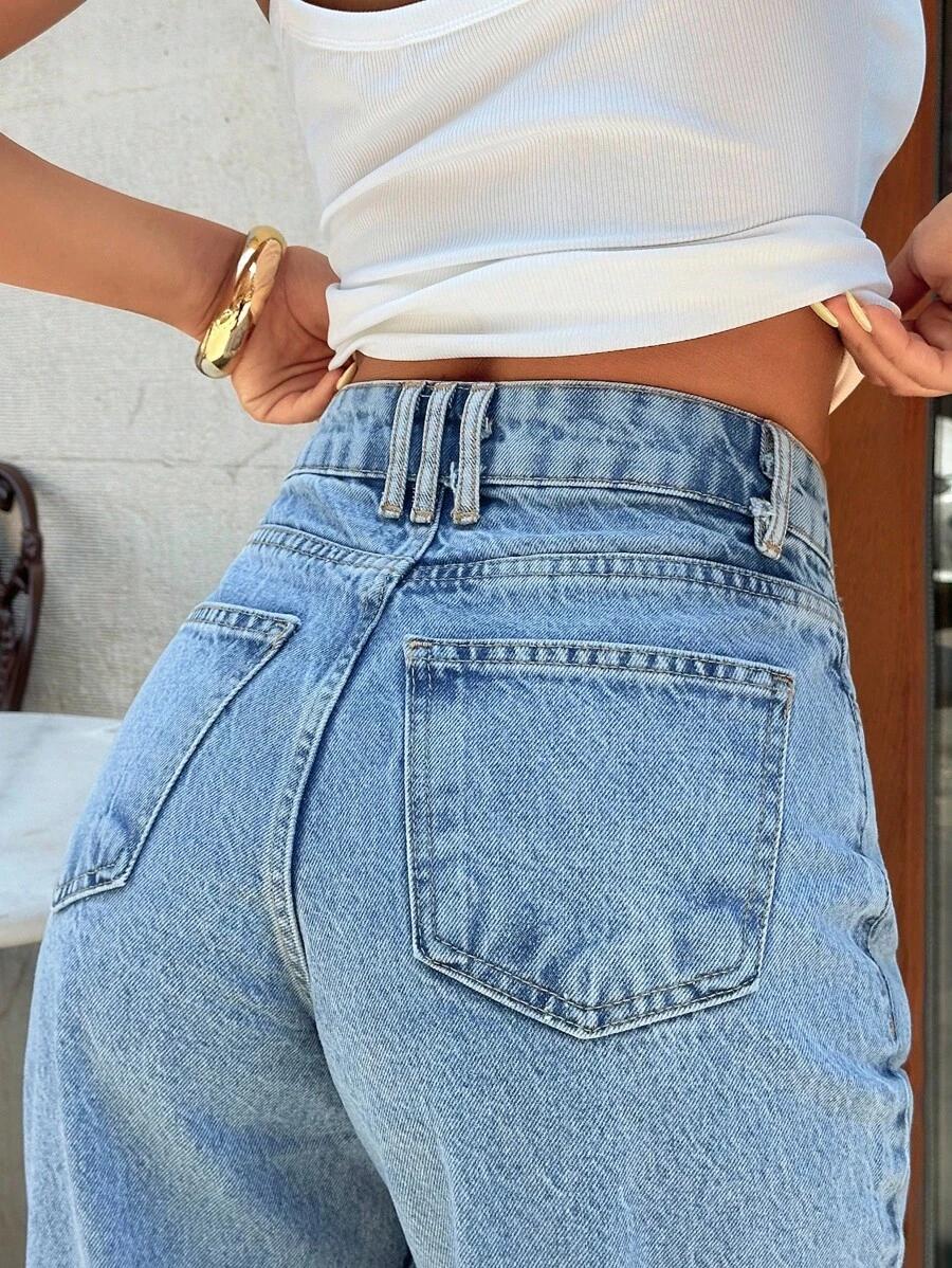 SPODNIE JEANS WYSOKI STAN