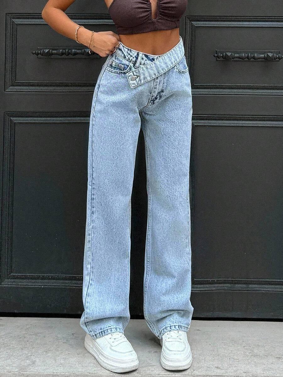 NIEBIESKIE SPODNIE JEANSY
