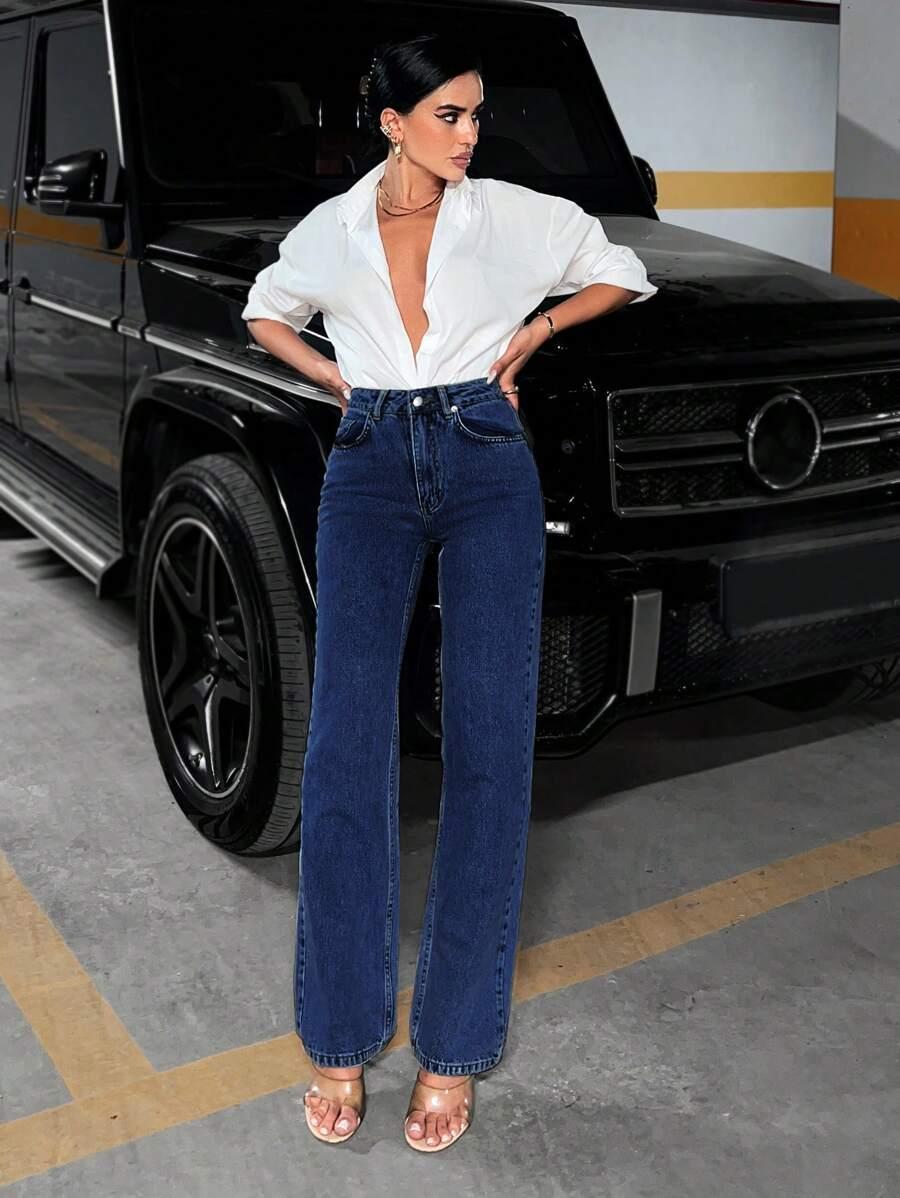 NIEBIESKIE SPODNIE JEANS
