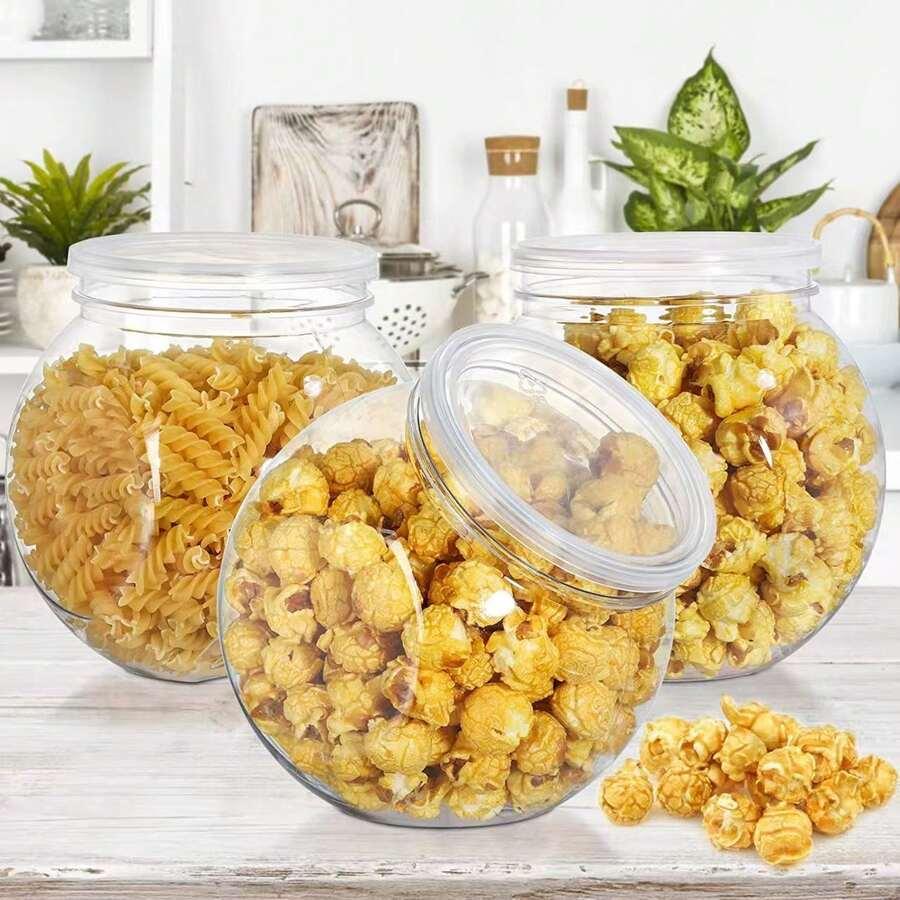 plastkowy słoik z przykrywką 5-pack