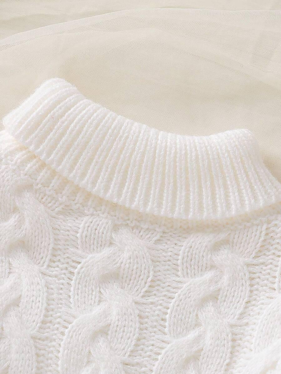 DZIEWCZĘCY SWETER Z GOLFEM 2-3Y