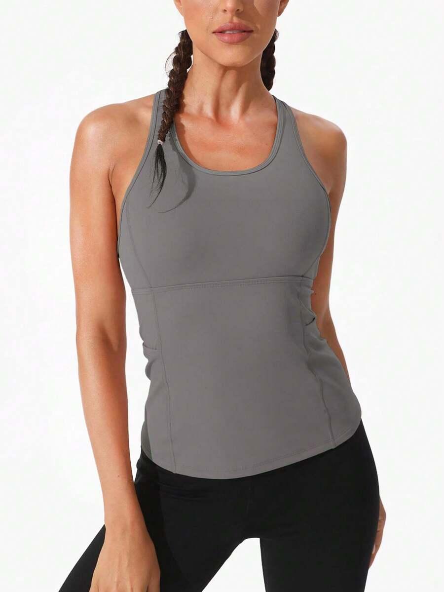 szary sportowy top