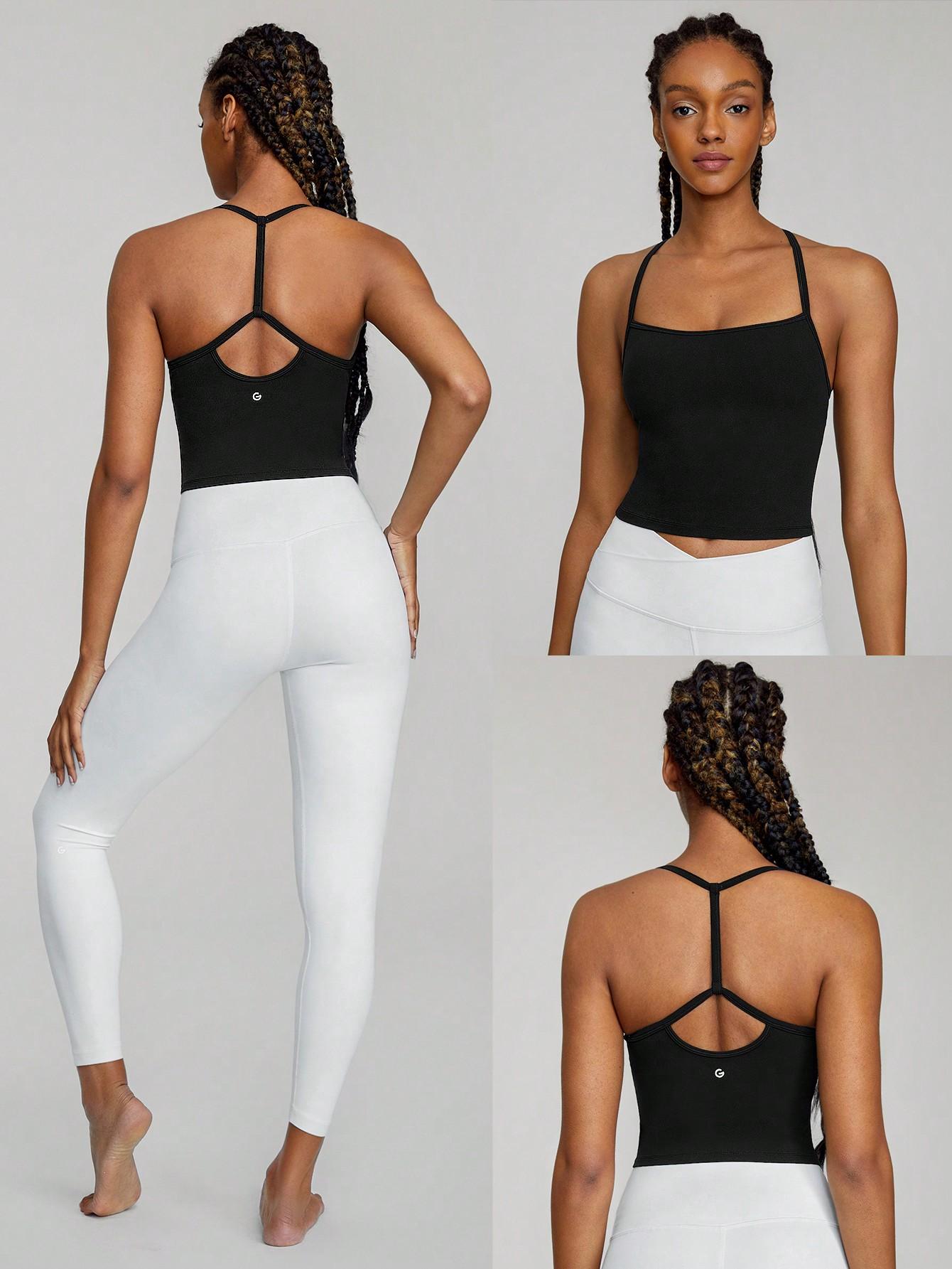 CZARNY SPORTOWY TOP
